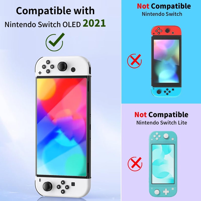 Phimoos Anti-Reflective AR Screen Protector Designed for Nintendo Switch OLED 7" 2021, Tempered Glass, Anti-Scratch, Touch Sensitive, Ultra-Clear - Image 2